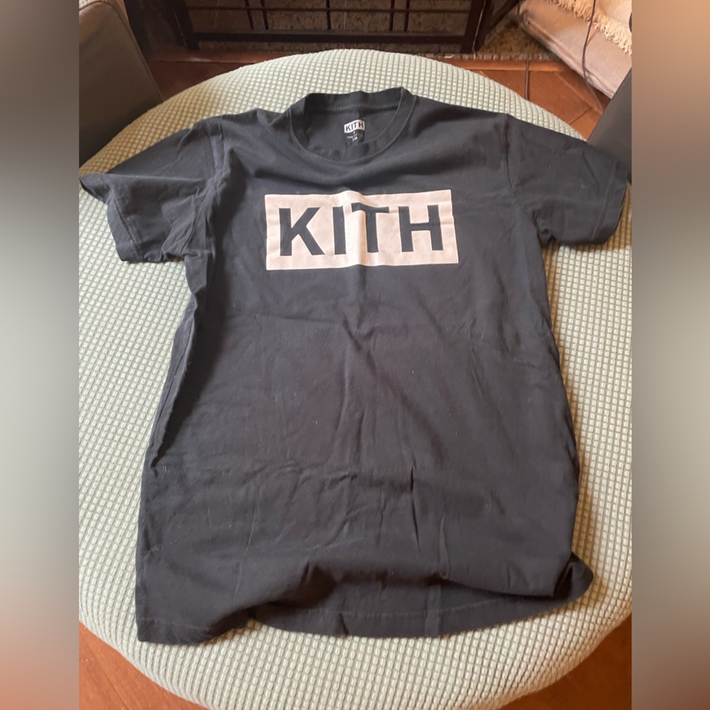 Kith Men’s Black Tee with White Logo